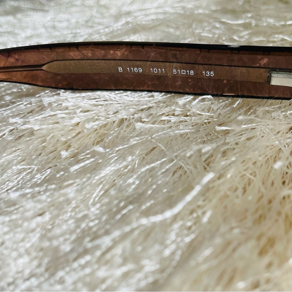 Authentic Burberry Eyeglass Frames Gold Clear Bro… - image 7